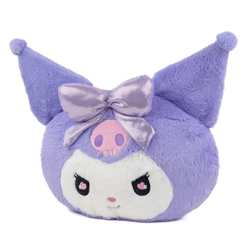 Mirada Official Sanrio Kuromi Soft Plush Face Toy – Cute Purple Cushion Plush for Kids & Girls | Fun Collectible Gift | 30cm - Image 4
