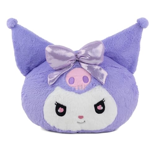 Mirada Official Sanrio Kuromi Soft Plush Face Toy – Cute Purple Cushion Plush for Kids & Girls | Fun Collectible Gift | 30cm - Image 3