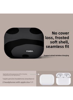 Strawberry Bear Family Airpods Protective Case Cartoon Cute Suitable For Apple 1/2/3 Generation Bluetooth Headset Soft Case-Color:Panda-Black-Model:Airpods3(4th Generation)