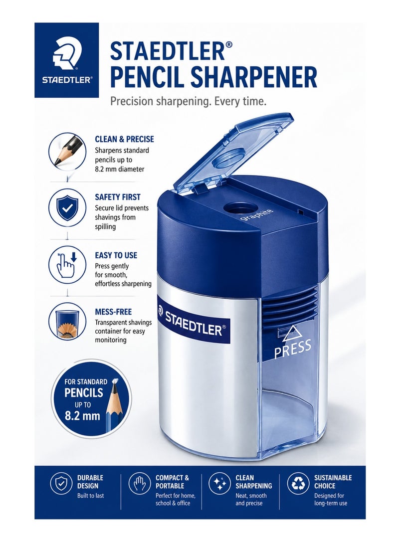 STAEDTLER 1-Piece Single Hole Tub Sharpener - Image 1