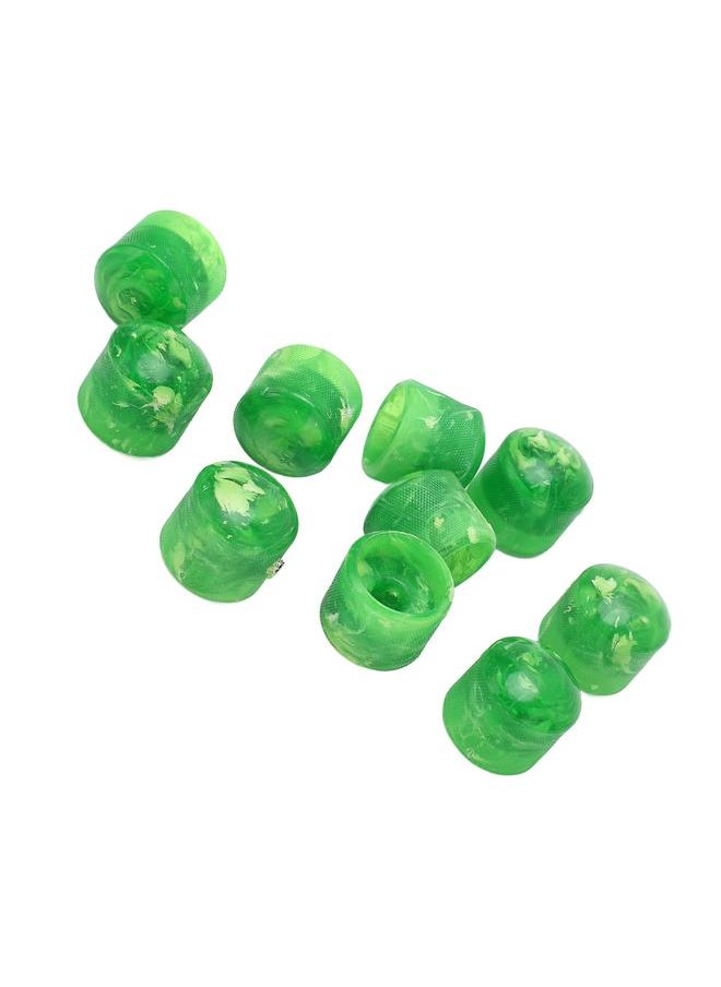 Thoraya Volume Tone Dome Knobs Plastic Control Electric Guitar Bass Parts Accessories with Hex Wrench GD87 Green  - Image 5