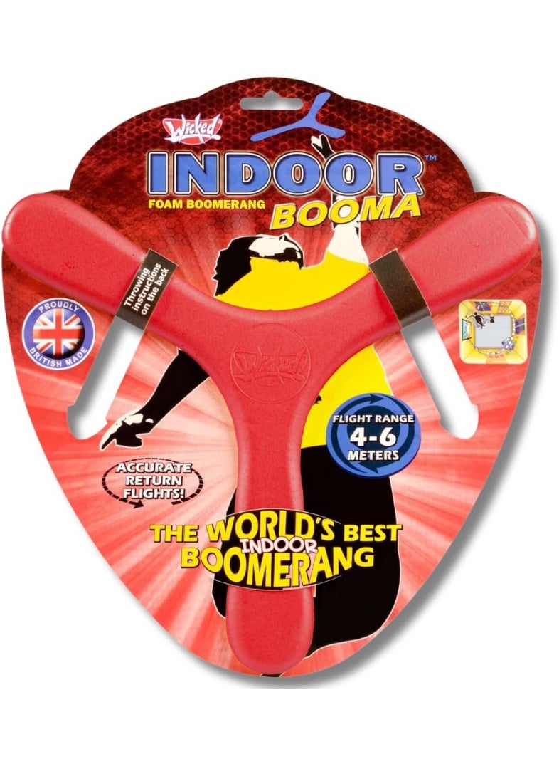 WICKED Indoor Booma Foam Boomerang Flight Range 10-20 Feet 4-6 Meters Assorted Colors - Image 4