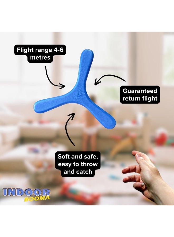 WICKED Indoor Booma Foam Boomerang Flight Range 10-20 Feet 4-6 Meters Assorted Colors - Image 5
