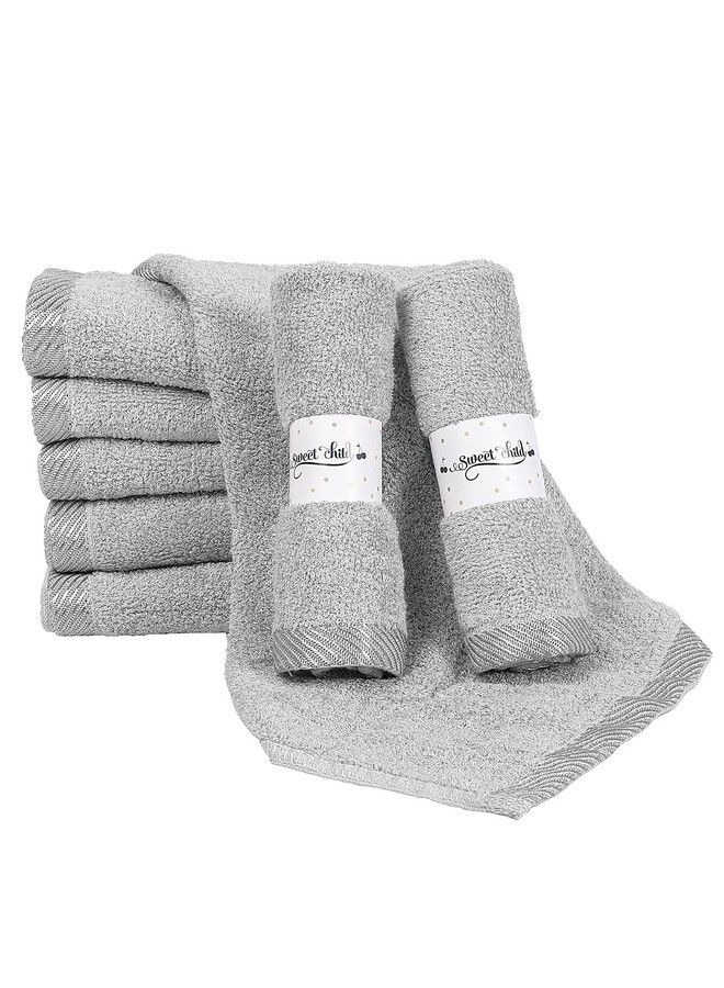 Sweet Child Bamboo Baby Washcloths Premium Wash Cloth Set Of 8 Ultra Soft Kids/Infant Wash Cloths For Face And Body Neutral Washcloth Pack Top Baby Registry And Shower - Image 5
