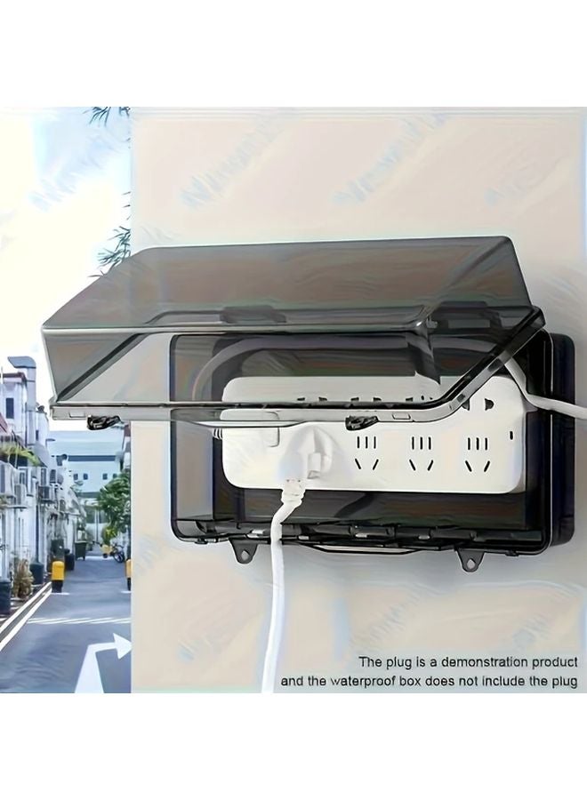 موديل 2025 علبة كهربائية سوداء مقاومة للماء راتنج ABS غلاف حماية كابل خارجي - Image 2