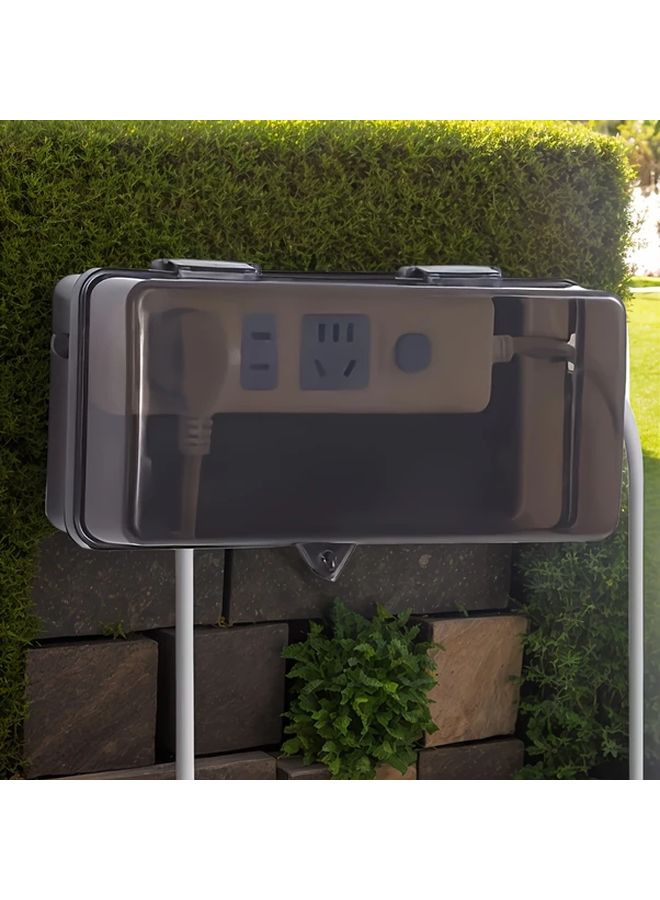 موديل 2025 علبة كهربائية سوداء مقاومة للماء راتنج ABS غلاف حماية كابل خارجي - Image 3