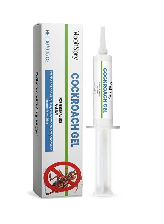 MOONSPRY Cockroach Gel Bait, Natural Cockroach Repellent, Strong Cockroach Eliminator, Suitable for Home & Kitchen, Indoor & Outdoor Cockroach Trap, Ready-to-Use, 10g - Image 1