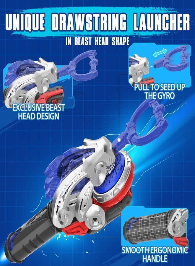 INFINITY NADO Battling Toys, Battle Set with Spinning Top & String Launcher, Metal Spinning Tops Boy Toys Kids Gifts, Starter Pack World Striking Eagle - Image 3