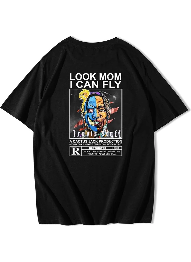 BRZ Collection Unisex Oversize Look Mom I Can Fly Cactus Jack T-Shirt