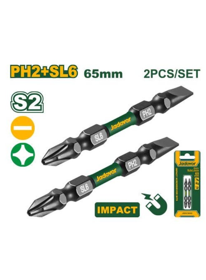 جاديفر  طقم 2لقم براغي65 مم اسود من جاديفر  JDSV3K63 - Image 1