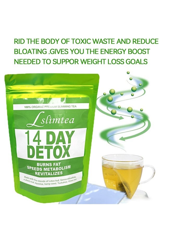 Ocean 14 Day Detox, Detox Tummy Tea Bags, Weight Loss Slimming Tea, Support Healthy Digestive and Speed Metabolism Restore Vitality,14 Bags  - Image 4
