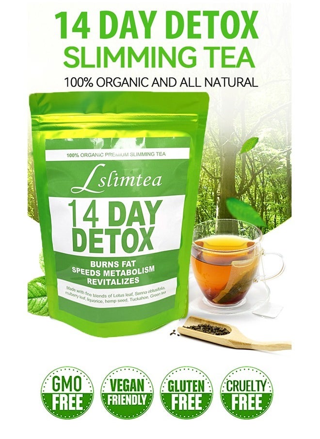 Ocean 14 Day Detox, Detox Tummy Tea Bags, Weight Loss Slimming Tea, Support Healthy Digestive and Speed Metabolism Restore Vitality,14 Bags  - Image 3