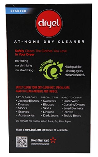 Dryel At-Home Dry Cleaning Starter Kit With Bag, Breeze Clean Scent 1 kit - Image 2