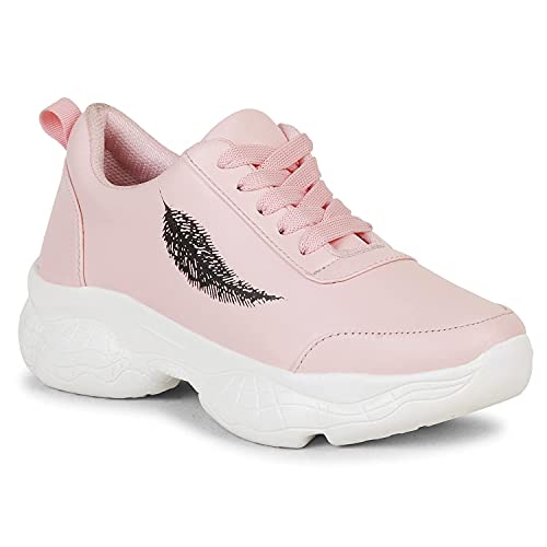 Amico Women's & Girl's Sneakers Casual Shoes (Pink, Numeric_6) - Image 1