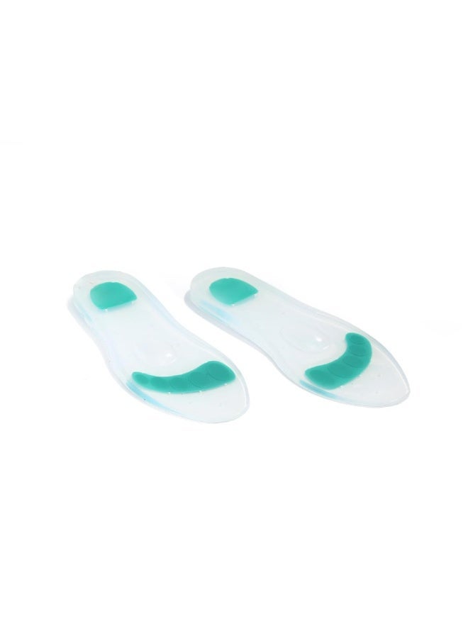 LifeWear Silicone Gel Insoles for Heel Pain Relief | Shock Absorbing Arch Support | Soft Cushion Shoe Inserts | Anti-Slip Comfort for Daily Wear, Work & Sports - Image 1