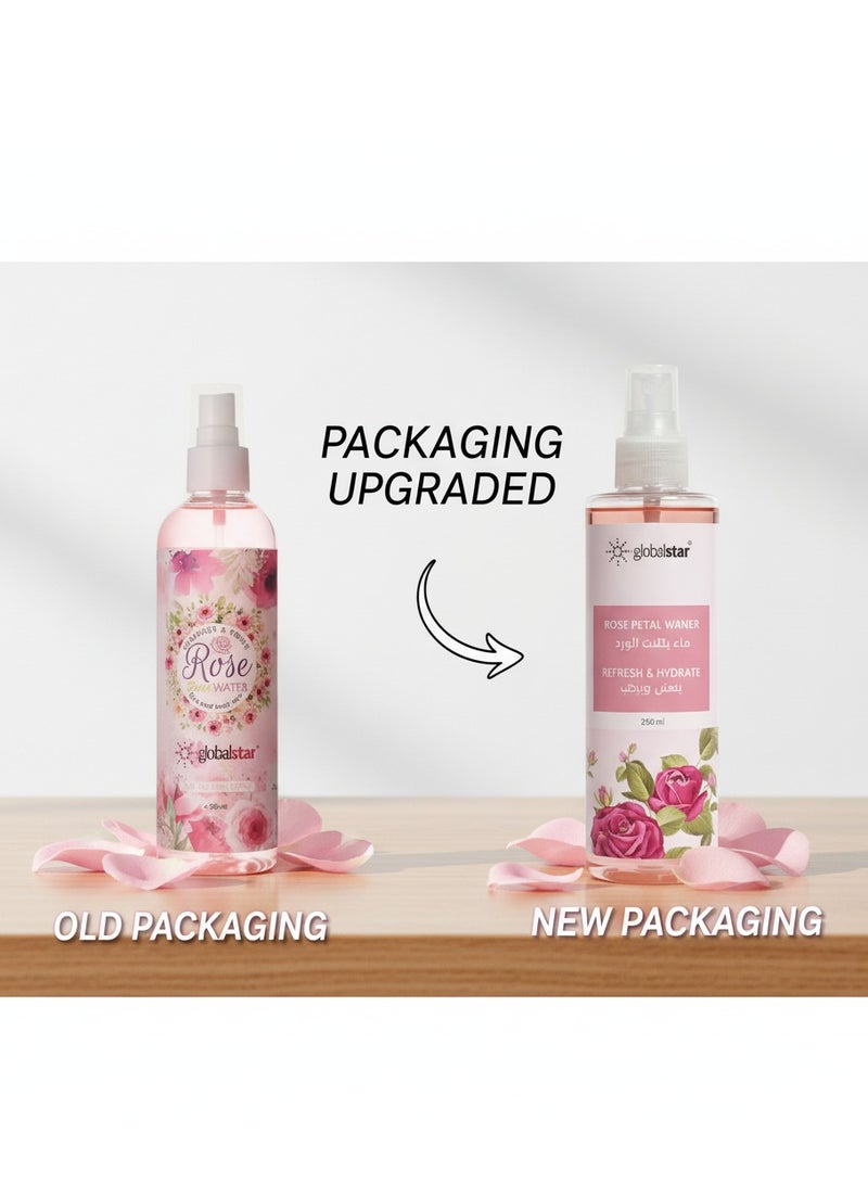 جلوبال ستار تونر بتلات الورد 250 مل – تجديد وتنغيم البشرة بشكل متعدد الاستخدامات - Image 2