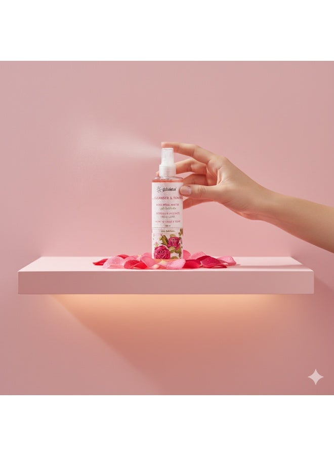 جلوبال ستار تونر بتلات الورد 250 مل – تجديد وتنغيم البشرة بشكل متعدد الاستخدامات - Image 5