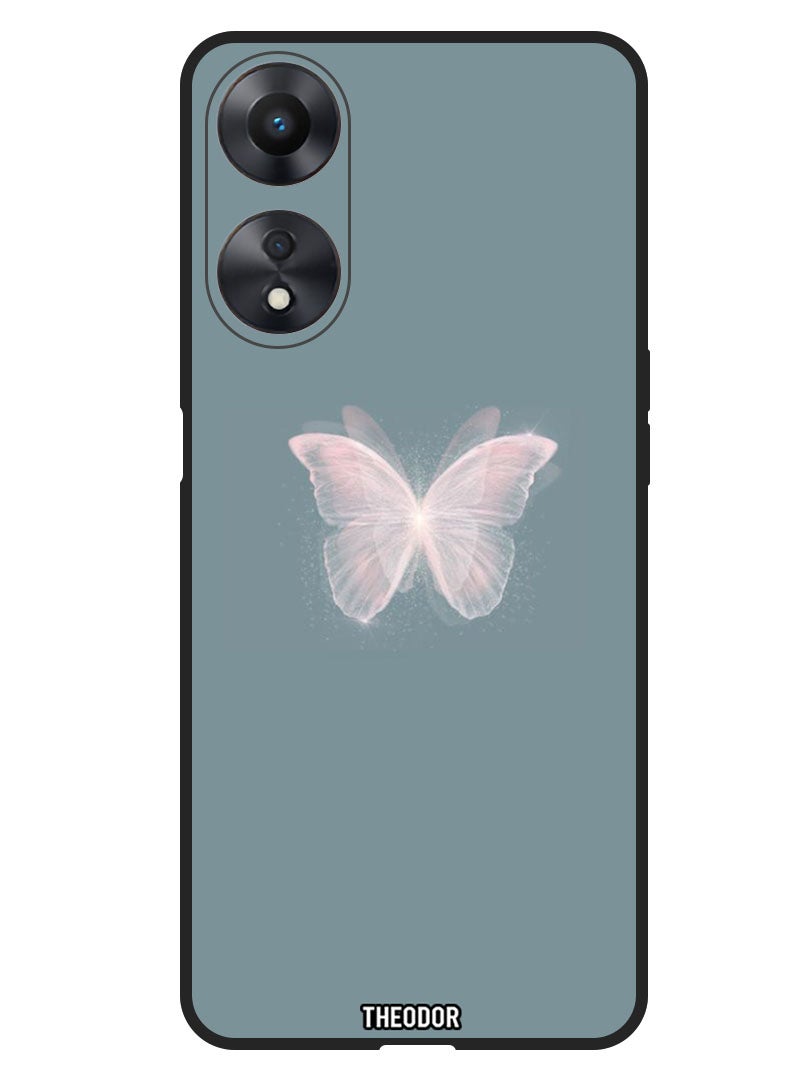 Theodor Protective Case Anti Scratch Shock Proof Bumper Cover For Oppo F23 5G Butterfly - Image 1