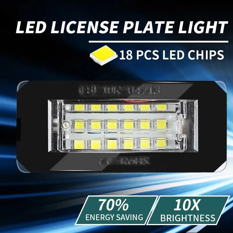 Vuzmode 2PCS White 18SMD Car License Plate Light - Image 3