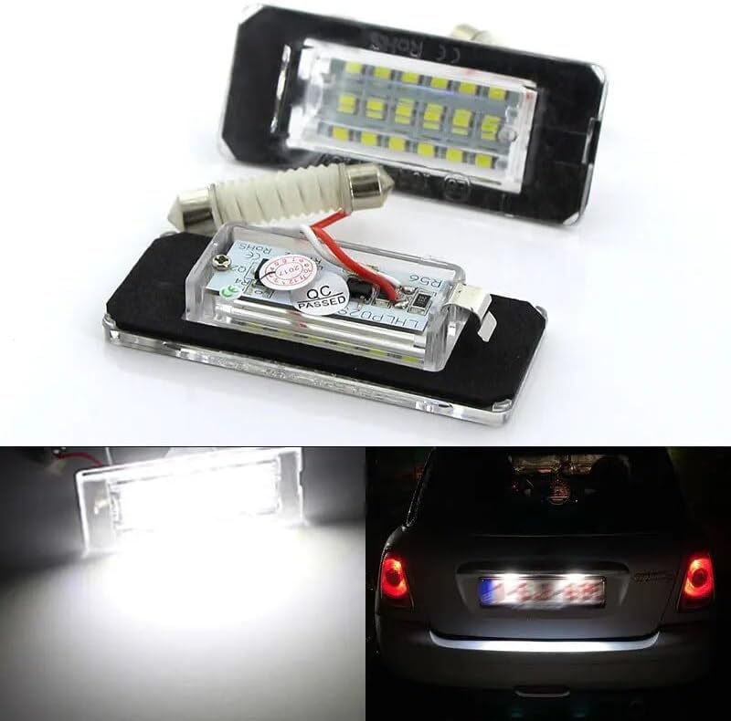 Vuzmode 2PCS White 18SMD Car License Plate Light - Image 2