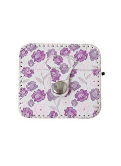 Generic Case Cover For AirPods 3 PU Leather Wireless Earphone Case Purple Flowers 