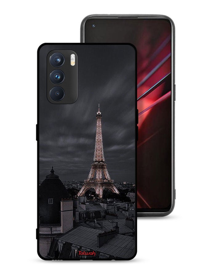 Tolwak Oppo K9 Pro Protective Case Cover Eiffel Tower In Night - Image 1
