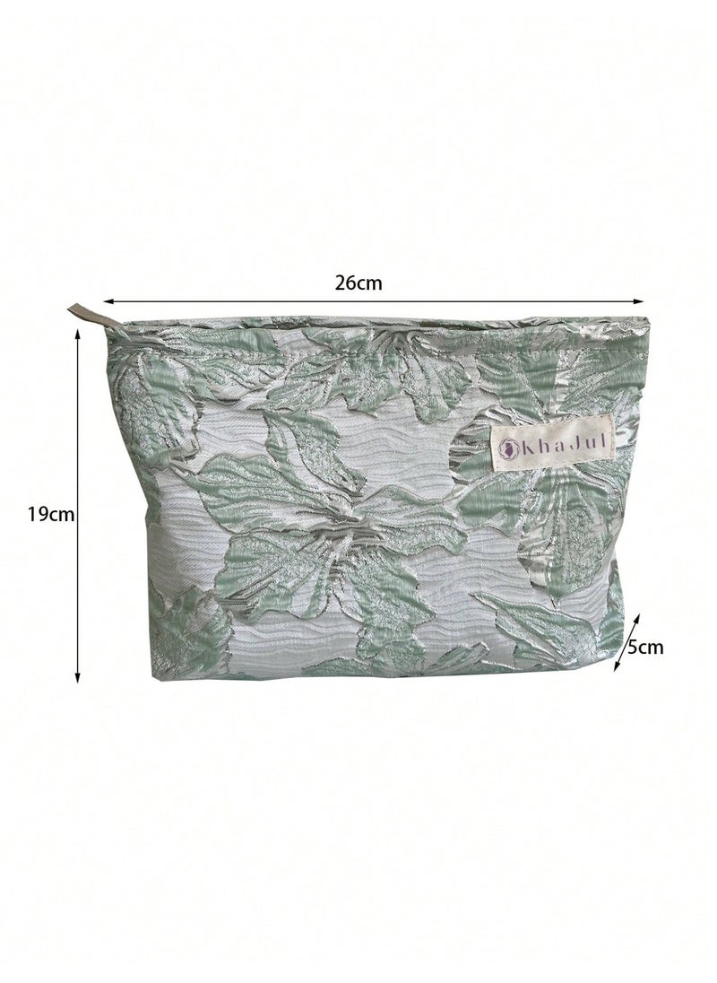 Floral Pattern Cosmetic Bag Set Toiletry Bag Skin Care Bag Bathroom Bag Packing Cubes Travel Essentials Cruise Essentials 26*19*15cm
