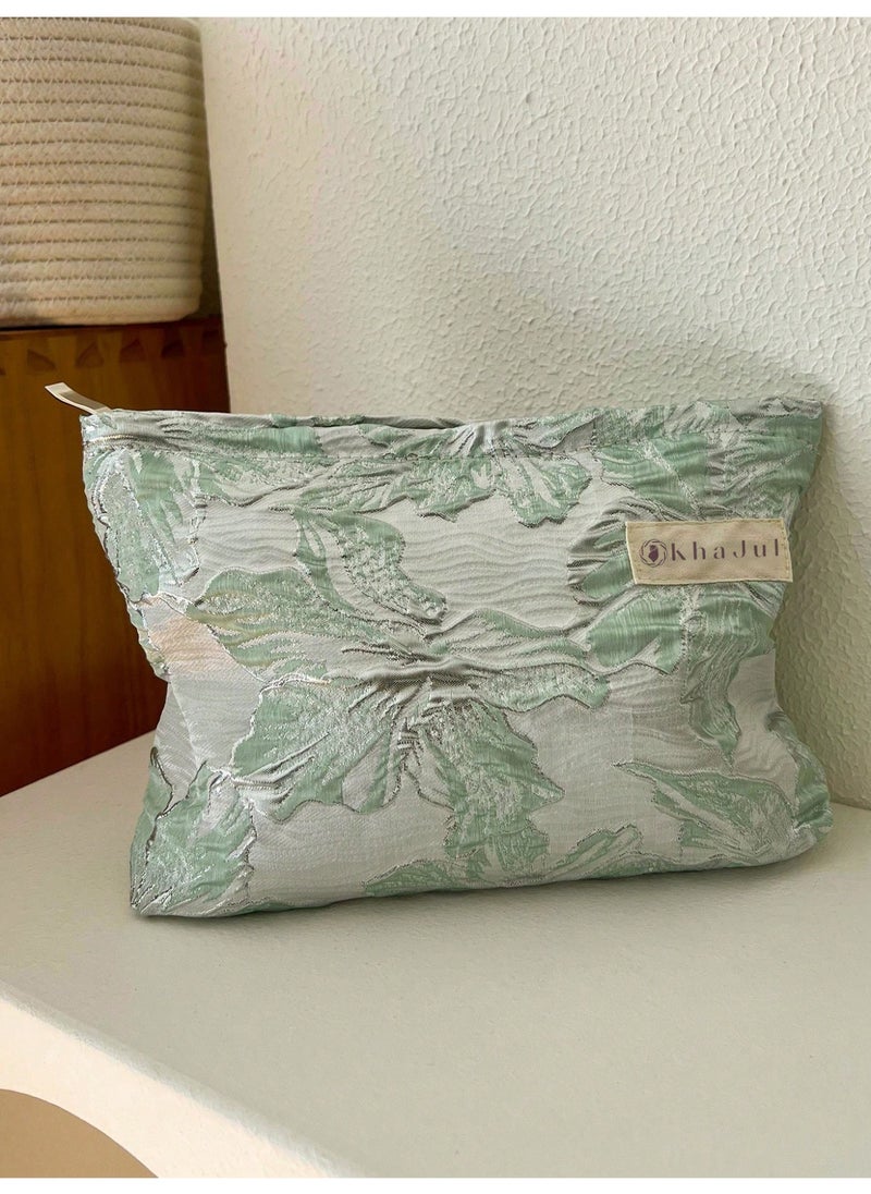 Floral Pattern Cosmetic Bag Set Toiletry Bag Skin Care Bag Bathroom Bag Packing Cubes Travel Essentials Cruise Essentials 26*19*15cm