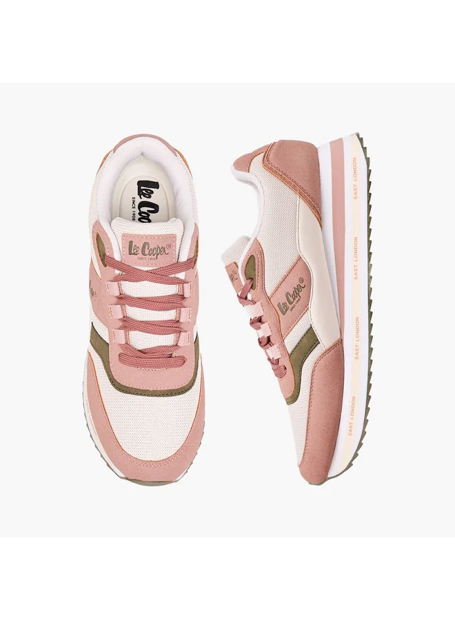 Lee Cooper Women's Logo Print Lace-Up Sneakers