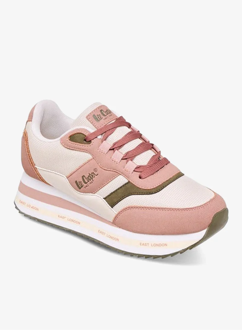 لي كوبر سنيكرز نسائي بطبعة شعار برباط