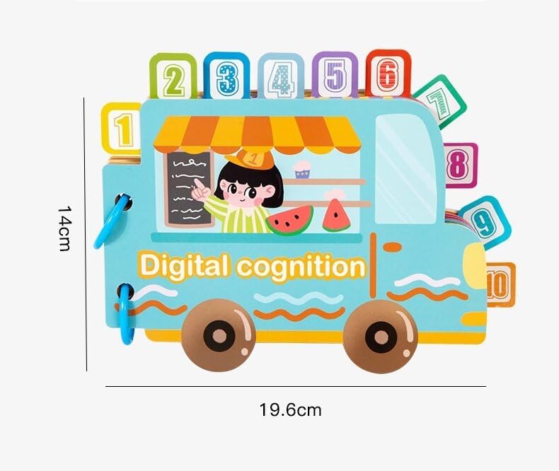 NIUB Sorting Toys, 3 Pack Montessori Busy Book, Educational Books for Toddlers, Learning Activities for Kids, Toddlers 3+, Matching Games with Number Classification, Color Classification, Shape Recognition - Image 3