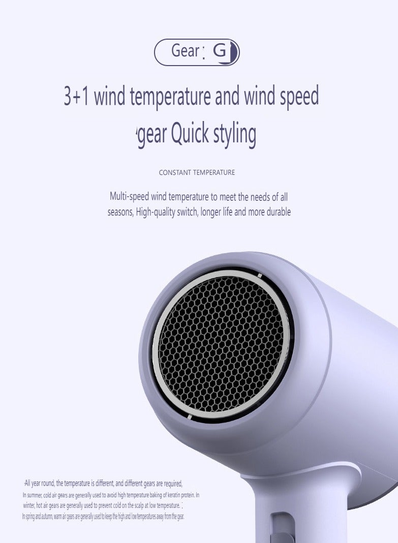 general New High-power Hair Dryer For Home Hair Care, Blue Light, High Wind And Silent - Image 5