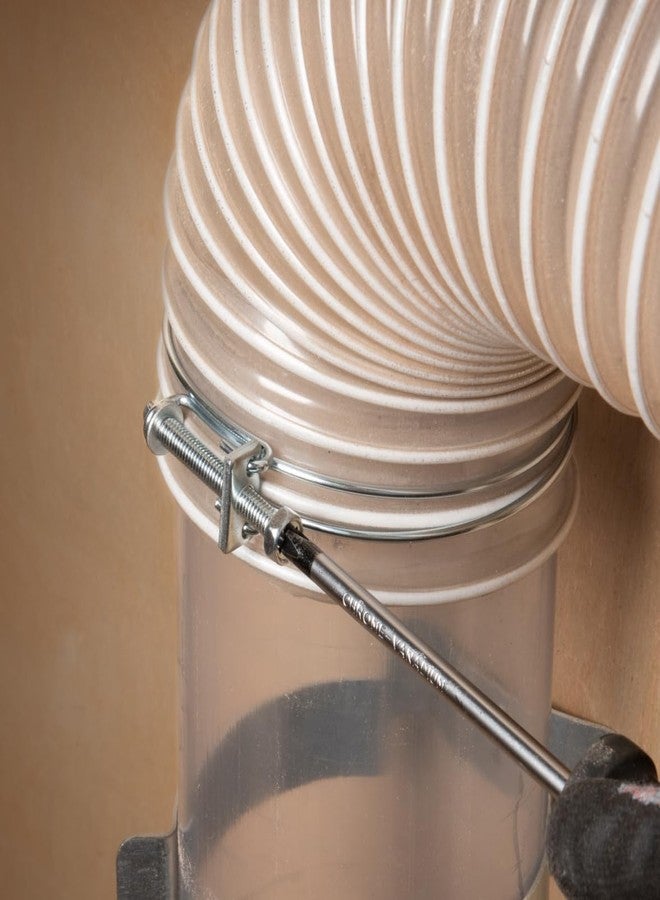 باورتيك مشبك خرطوم سلكي مزدوج بقطر 2 بوصة من POWERTEC 70215 مع مسمار، مشابك خراطيم قابلة للتعديل لخرطوم حمام السباحة فوق الأرض وخرطوم مضخة حمام السباحة، مشبك أنابيب، مشبك ترس دودي، عبوة من 5 قطع (قد يختلف اللون) - Image 5