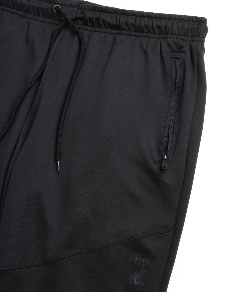 Spyder Mens Sweatpants with Pockets - Athletic Performance Tech Joggers for Men, Terry Workout Pants for Gym, Running, Hiking, Size Large, Dark Black - Image 3