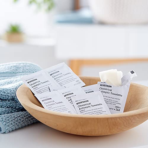 McKesson Obstetrical Antiseptic Towelettes Wipes, Sterile, Individual Packet, Clean Scent, 100 Count, 1 Pack - Image 4