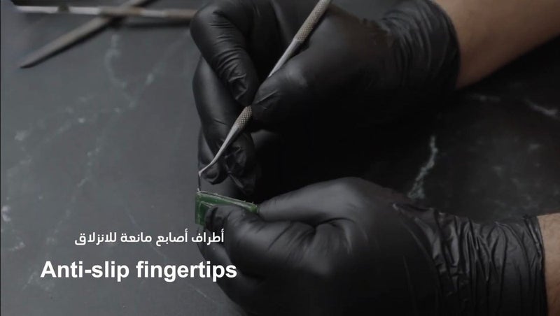 فيت برو قفازات فحص نيتريل اسود - بدون بدرة - 100 قطعة - Image 4