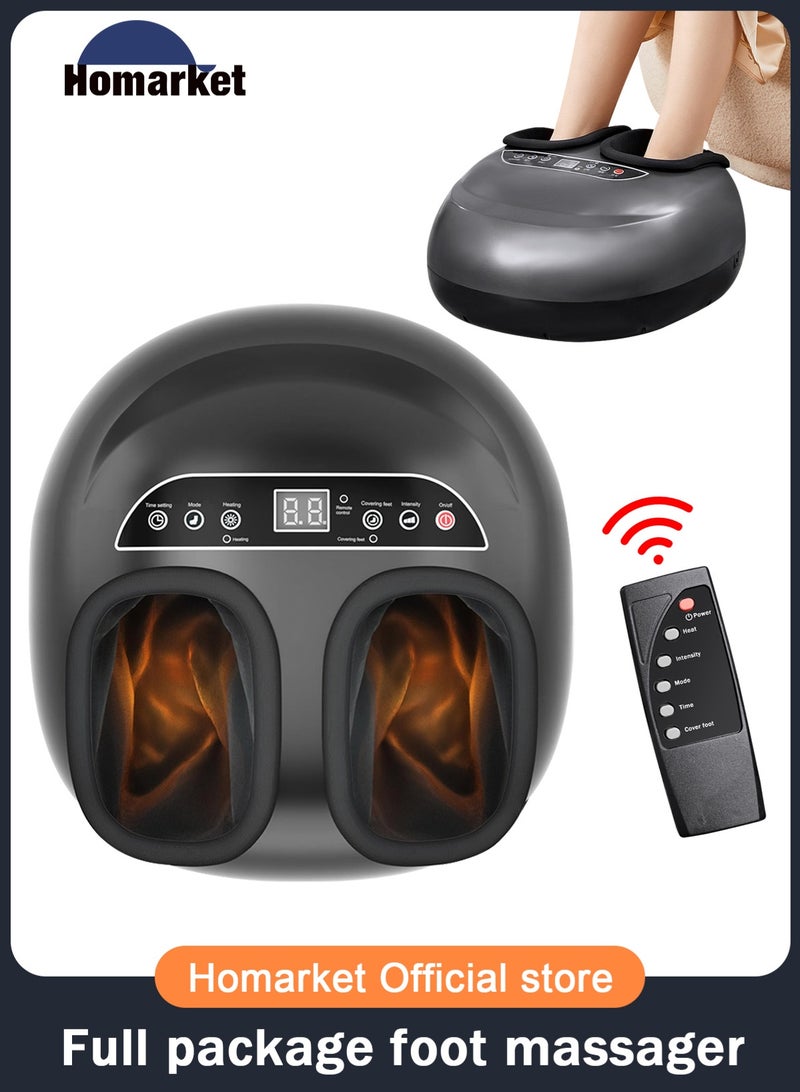 هومار كيت مدلك القدم الذكية مع عجن الحرارة والأنسجة العميقة شياتسو العلاج لتخفيف آلام القدم والتهابات فاشية بلطي اصغر تناسب حتى حجم الرجال 12 من الكمال للاسترخاء والرعاية الذاتية - Image 1