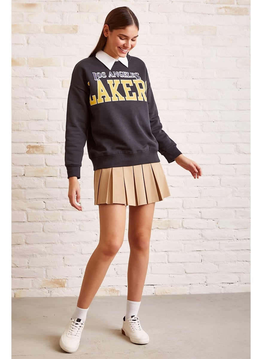 Never More Lakers Printed Sweatshirt  - Image 3