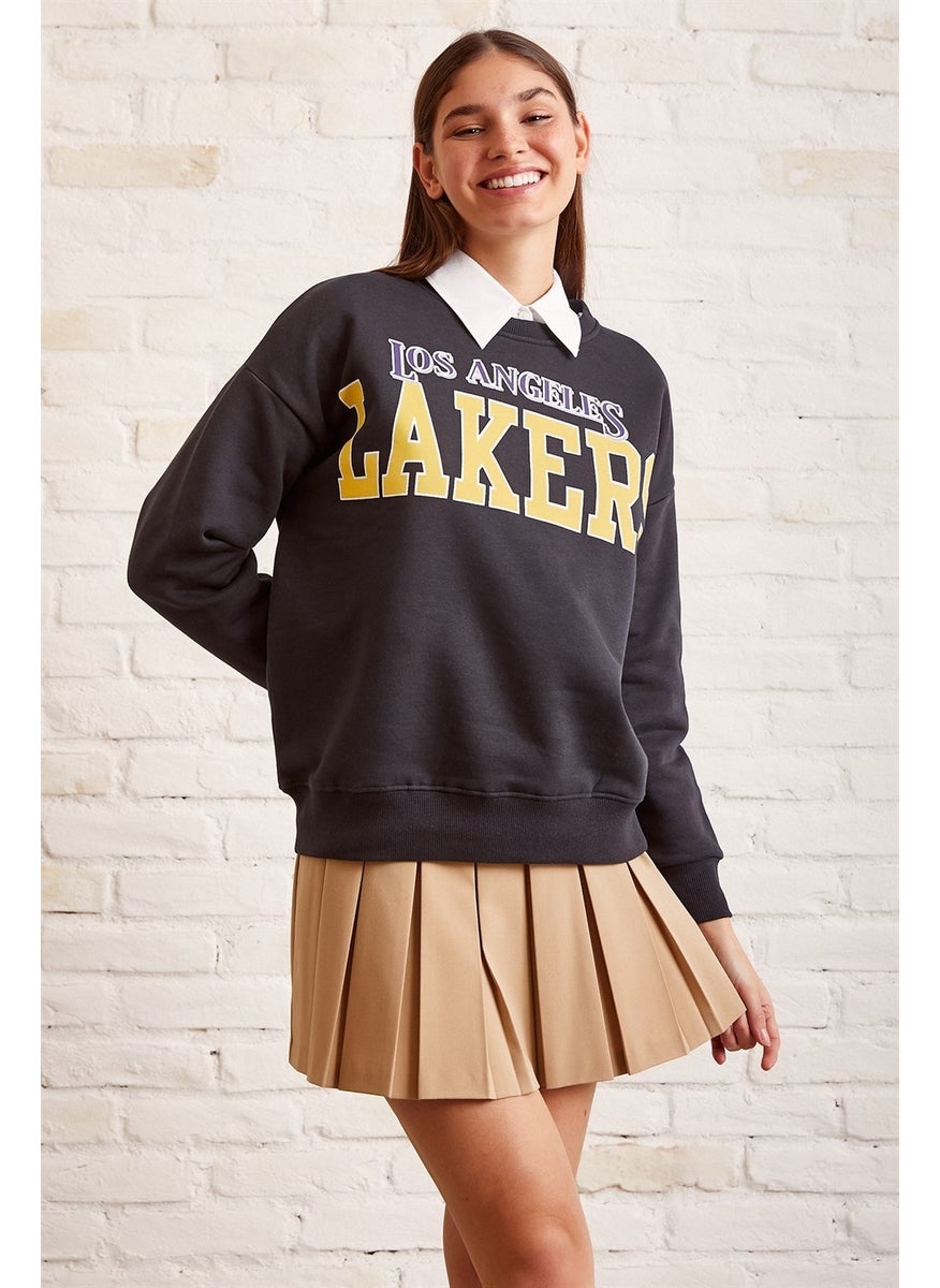 Never More Lakers Printed Sweatshirt  - Image 1