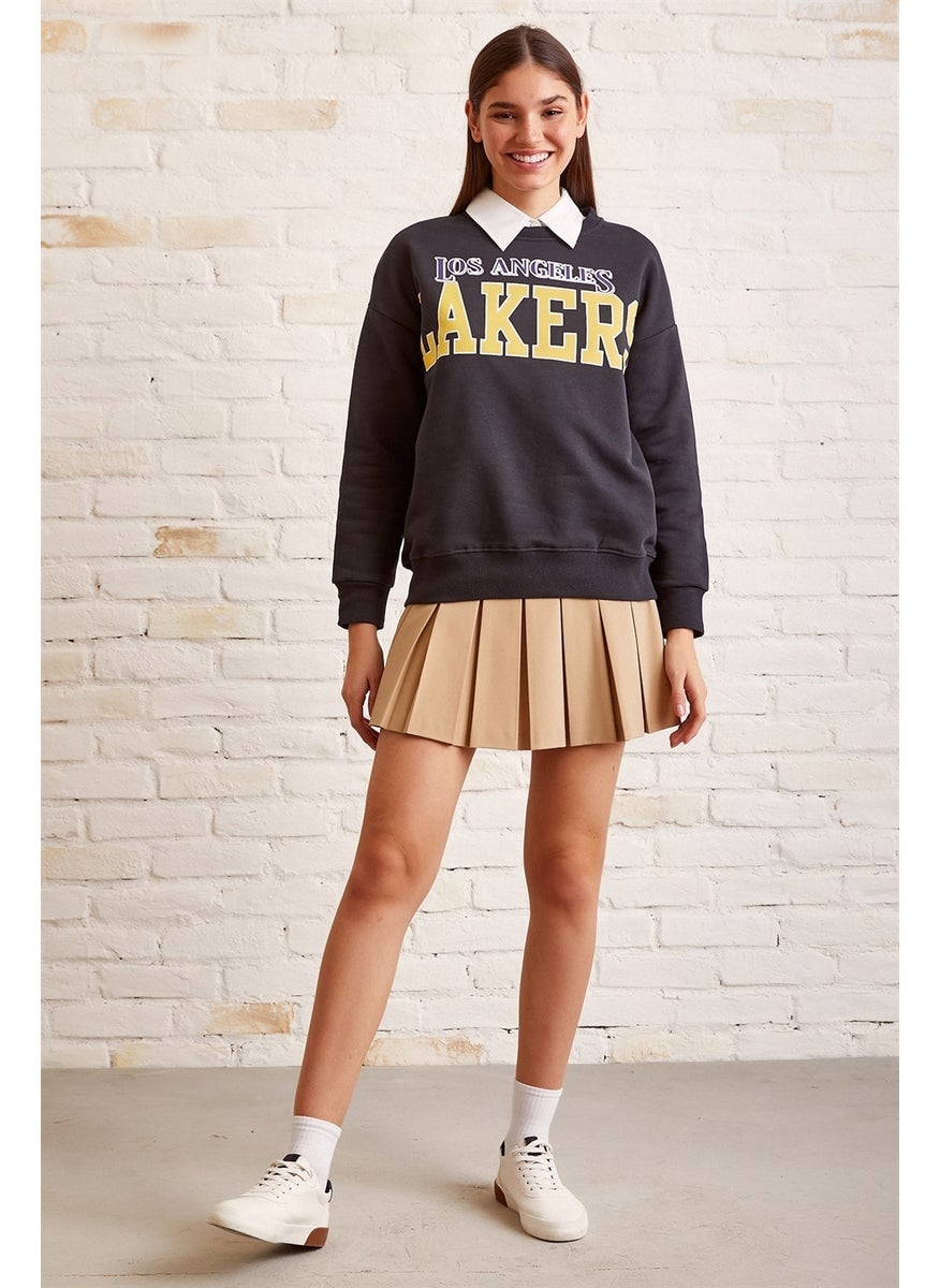 Never More Lakers Printed Sweatshirt  - Image 2