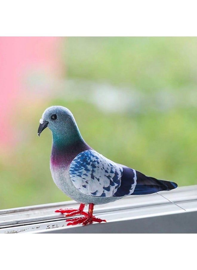 Hemobllo Hemobllo 2Pcs Realistic Foam Pigeon Decorations - Artificial Plume Doves for Home, Party, Garden Decor, DIY, Multi-Color, Lightweight  - Image 4
