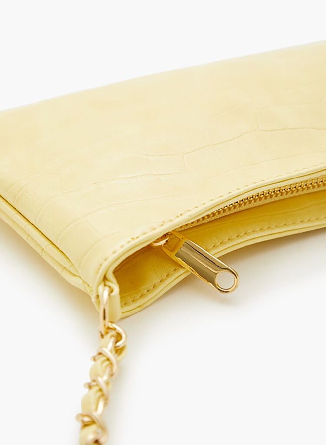 FOREVER 21 Faux Croc Baguette Bag - Image 3