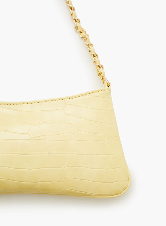 FOREVER 21 Faux Croc Baguette Bag - Image 2
