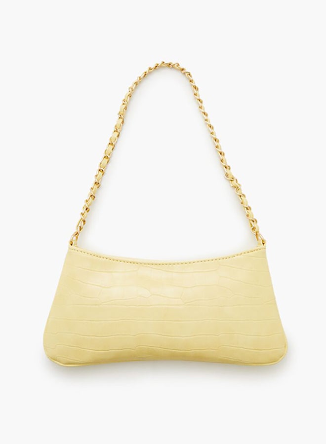 FOREVER 21 Faux Croc Baguette Bag - Image 4