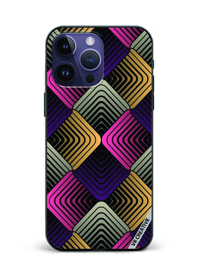 VR CREATIVE Protective Case Cover For Apple iPhone 15 Pro Max Abstract 2 Design Multicolour - Image 1