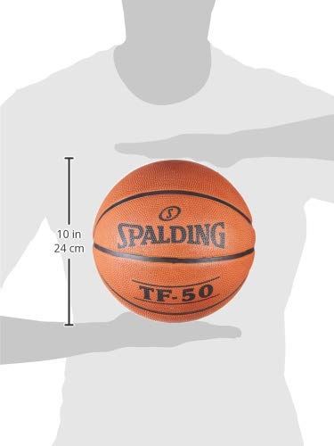 Spalding TF-50 Rubber Basketball with Air Pump - Image 5