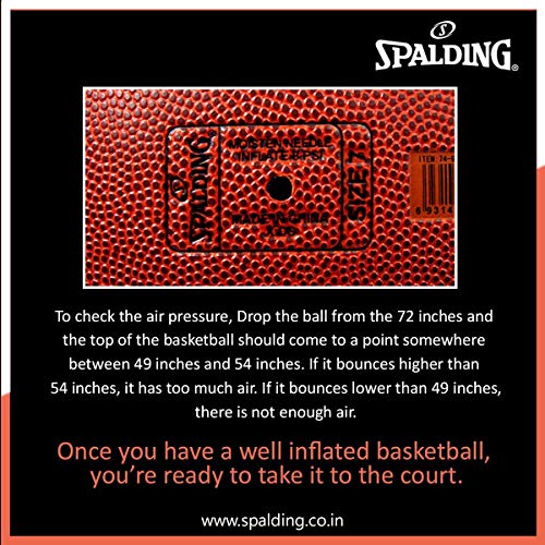 Spalding TF-50 Rubber Basketball with Air Pump - Image 3