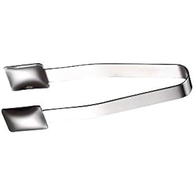 WNK Stainless Steel Mirror Finish Ice Tong138Cm