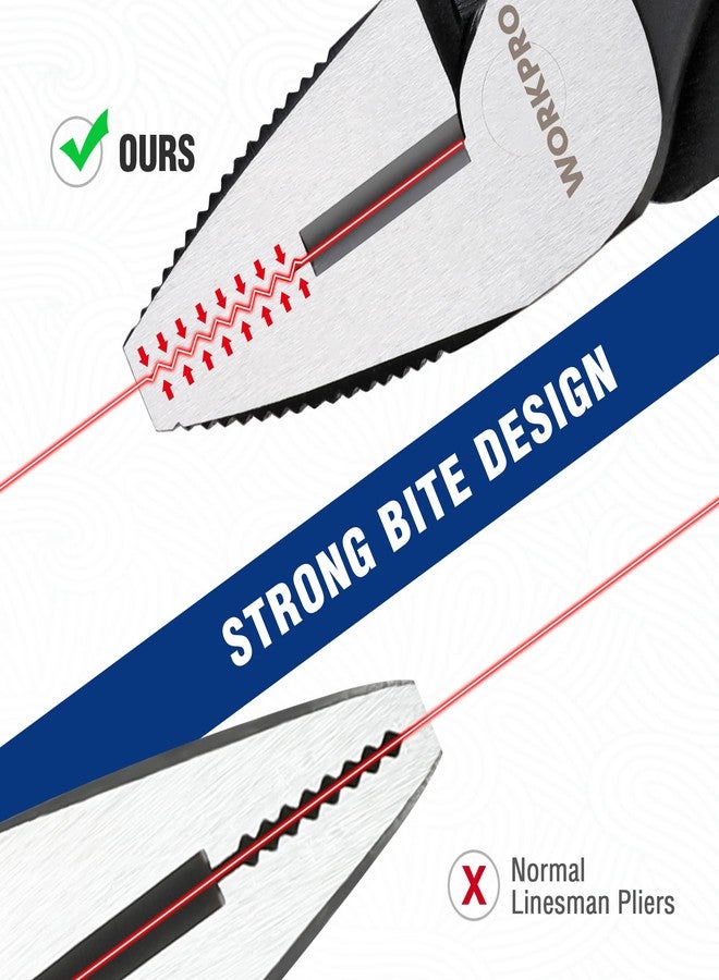 ووركبرو كماشة WORKPRO لاستخراج براغي خطاطيف 8 بوصات (كماشة مركبة) مع فكوك فريدة غير قابلة للانزلاق، وأداة لإزالة البراغي المجردة، كماشة خطاطيف لإزالة المثبتات التالفة أو الصدئة بسرعة - Image 3