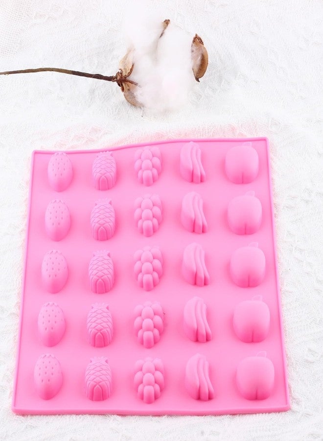 YIMINGMOLD قالب سيليكون واحد من YIMINGMOLD على شكل فاكهة، فراولة، أناناس، عنب، موز، تفاح، لصنع الحلوى المطاطية - Image 4